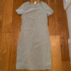 Old Navy Knit Stretchy Grey Jersey Dress SM Tall